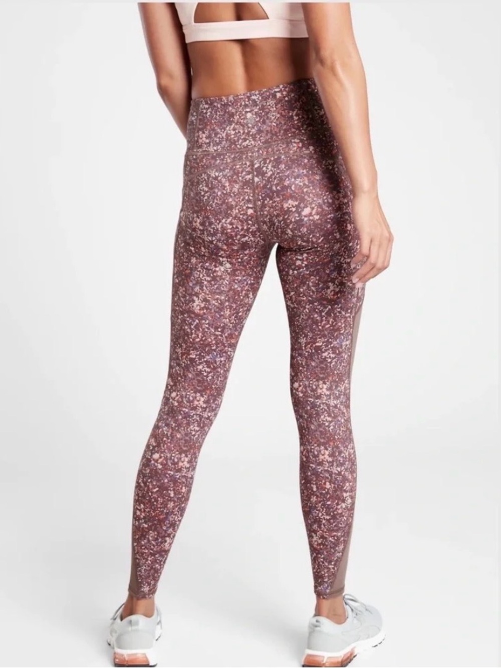 Athleta Rainier Printed Mesh Tights - Picture 3 of 11